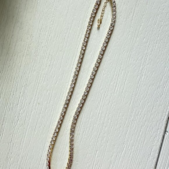 Neiman Marcus 14K Gold Plated  CZ Reverie Necklace - Picture 4 of 4